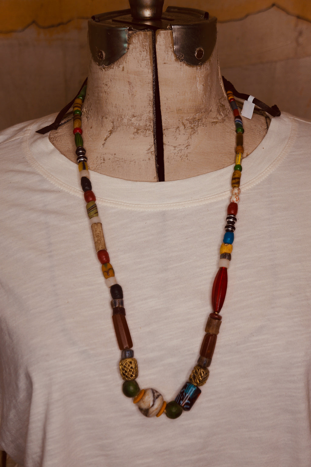 Colorful African Bead Necklace