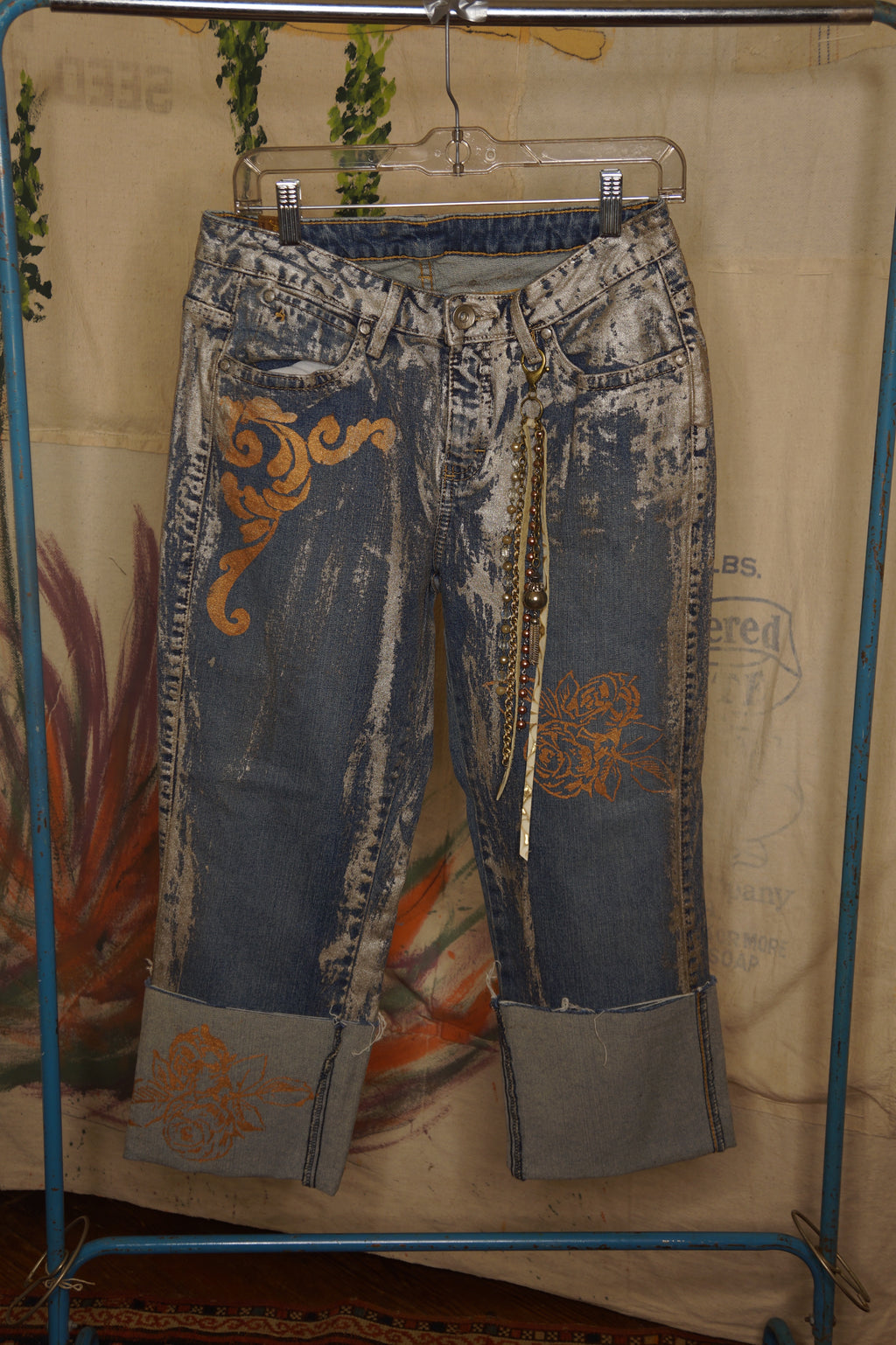 Sweet and Sassy Painted Jeans