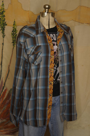 WS1014 Decorated Western Snap Shirt