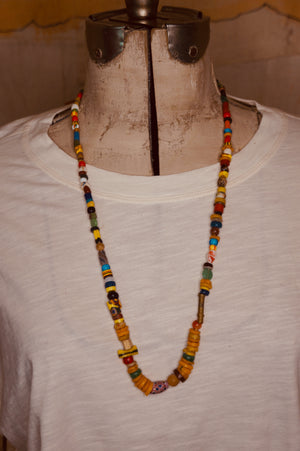 Colorful African Bead Necklace